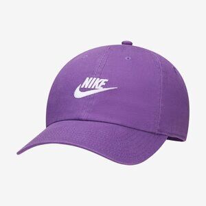 Nike Club Unstructured Futura Strapback Hat Purple